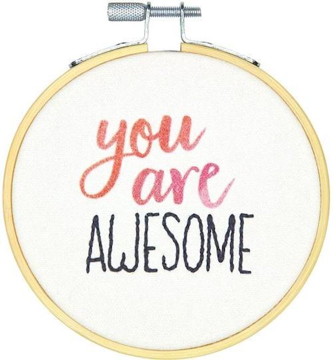 Dimensions Borduurpakket | You Are Awesome | Volwassen | DIY kit | Borduren | Hobby creatief | MAIA Creative